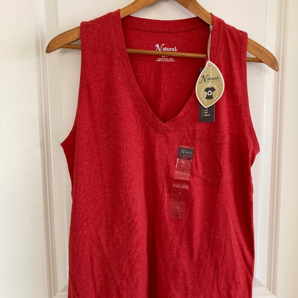 Natural Reflections Tank Top Sz Small Rusty Red - Picture 1 of 5